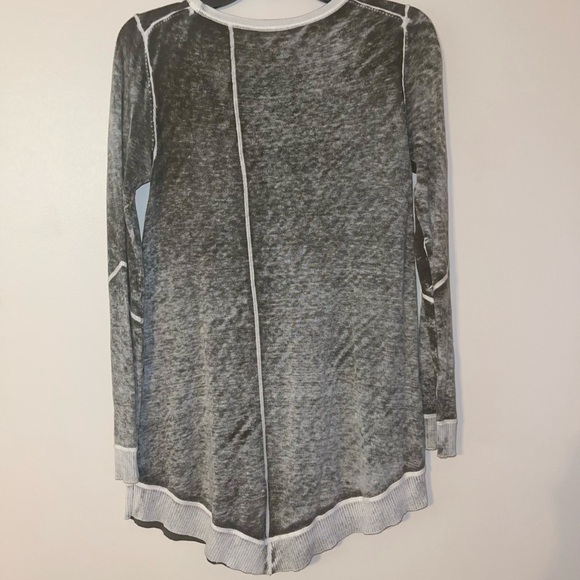Soft Surroundings Gray/Black Washed-Out Silk Blend Tunic XS - Picture 5 of 5